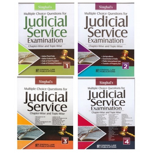 Singhal's Multiple Choice Questions for Judicial Service Examination 2019 [JMFC] Chapter-Wise & Topic-Wise [4 Volumes] | Singhal Law Publication